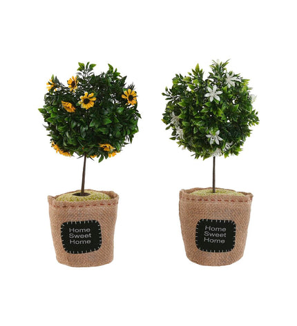 Pair of Home ESPRIT PVC door holders in white, measuring 18x18x36 cm, ideal for home decor and household use.