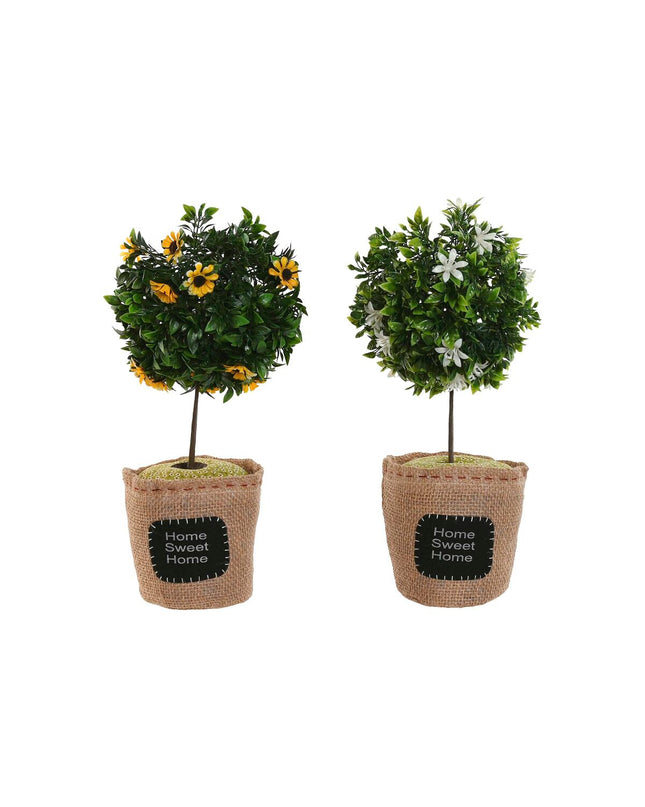Pair of Home ESPRIT PVC door holders in white, measuring 18x18x36 cm, ideal for home decor and household use.