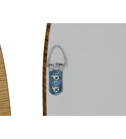 Set of four Home ESPRIT beige and ivory Scandi-style wall mirrors with natural wood frames, 55 x 2 x 75 cm, ideal for home decor.
