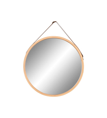 Home ESPRIT Wandspiegel in natuurlijk eentonig ontwerp, 45x45 cm, elegant huisdecoratie for moderne interieur.