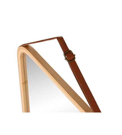 Home ESPRIT Wandspiegel in natuurlijk eenvoudig design, 35x2x45 cm, ideal for house decor and wall decoration.