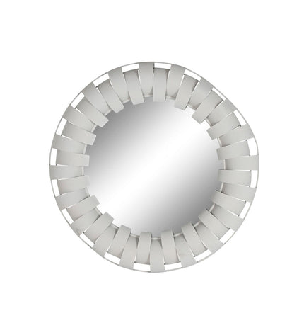 Beige modern Home ESPRIT wall mirror with an 87x7.5x87 cm frame, stylish huisdecoratie for contemporary home decor.
