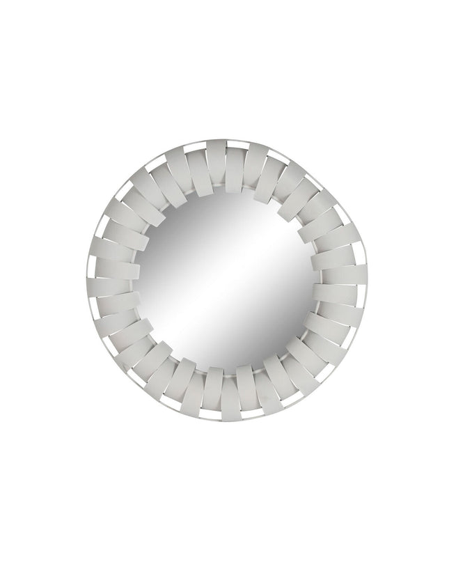 Beige modern Home ESPRIT wall mirror with an 87x7.5x87 cm frame, stylish huisdecoratie for contemporary home decor.