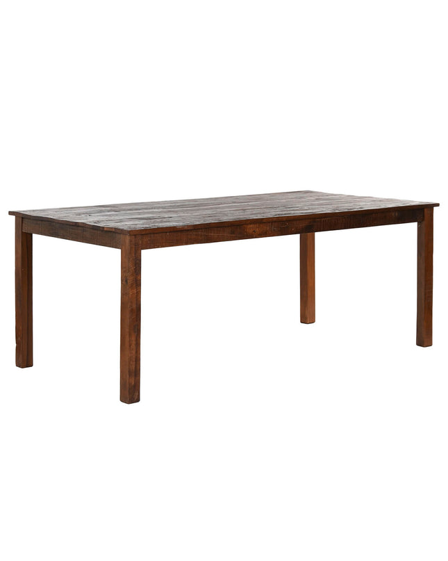 Home ESPRIT eettafel in natuurlijk gerecycled hout, 200x100x76 cm, showing a sturdy dining table with a natural wood finish.