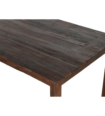 Home ESPRIT dining table made of natural recycled wood, 200x100x76 cm, sturdy farmhouse-style furniture for home dining spaces.