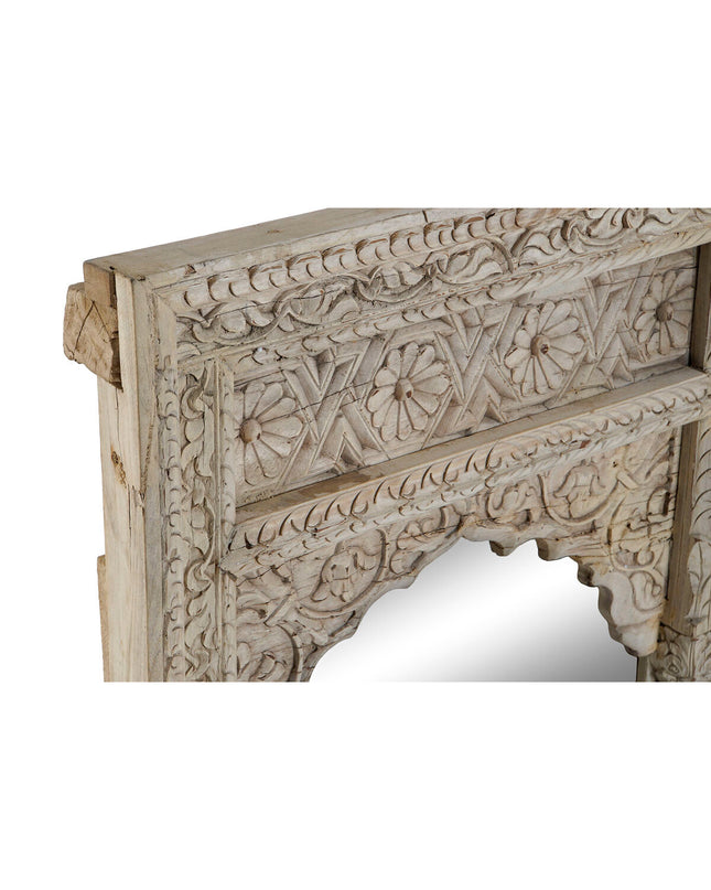 Home ESPRIT Wandspiegel in hout, 60x85 cm, natural finish, stylish wall mirror for home decor and interior design.