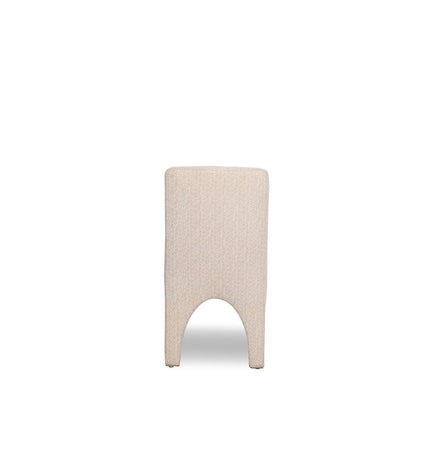 Home ESPRIT keukenstoel in lichtgrijs polyester, 48x69x90 cm, modern design, cushioned seat and backrest for kitchen or dining area.