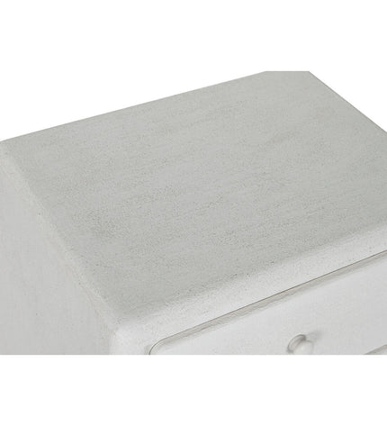 White Home ESPRIT nightstand with a modern design, measuring 48x36x53 cm, featuring a sleek surface and storage drawer.