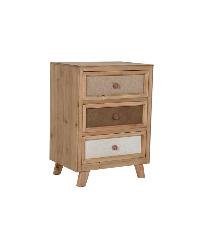 Home ESPRIT Nachtkastje with 48x35x66 cm dimensions, featuring a modern design and wooden finish, suitable for bedroom decor