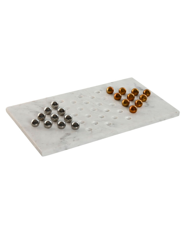 Home ESPRIT Solitaire Game toy, colorful playing pieces and card deck on a wooden surface, kids' games and accessories.