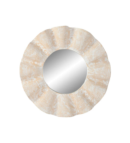 Home ESPRIT Wandspiegel with decapé finish, 76x7x76 cm, stylish house decor featuring a decorative mirror.