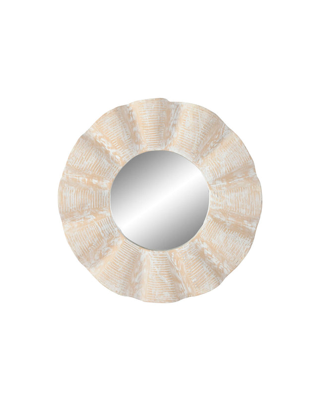 Home ESPRIT Wandspiegel with decapé finish, 76x7x76 cm, stylish house decor featuring a decorative mirror.