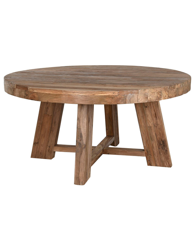 Home ESPRIT teakhout eettafel 160x160x78 cm, sturdy square dining table with natural wood finish, ideal for dining rooms.