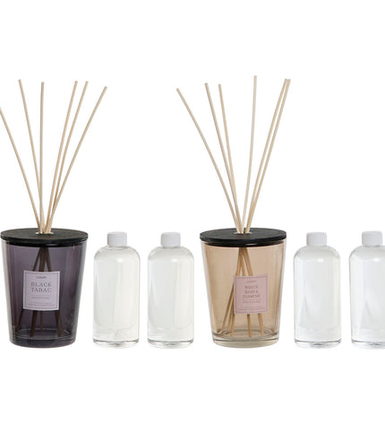 Home ESPRIT air freshener bottles for home and kitchen decor, modern design, 1-liter capacity, set of two.