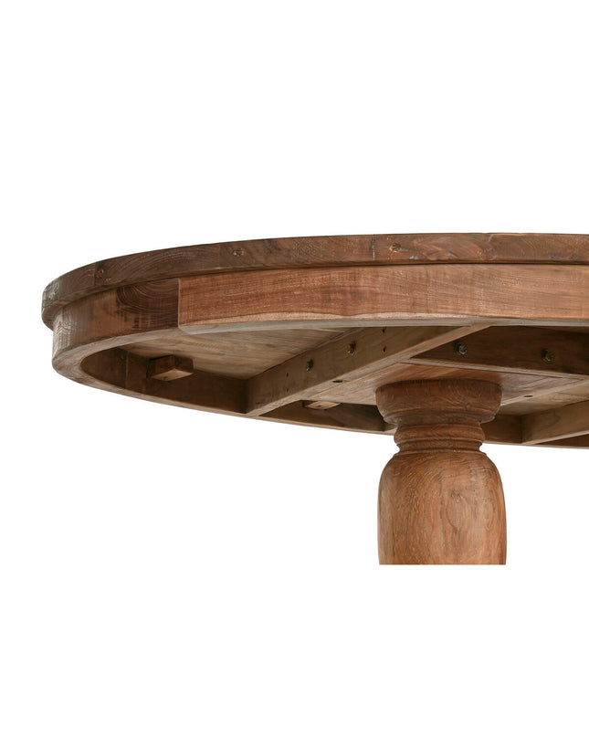 Home ESPRIT eettafel in natuurlijk teakhout, 220x110x78 cm, modern dining table with warm wood finish.