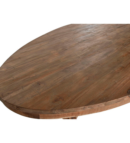 Home ESPRIT eettafel in natuurlijk teakhout, 220 x 110 x 78 cm, showing the rectangular wooden dining table with smooth finish.