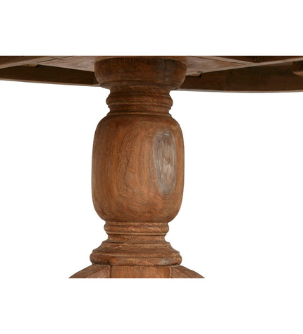 Home ESPRIT eettafel in natuurlijk teakhout, 220x110x78 cm, with a sleek rectangular design and wood grain surface.