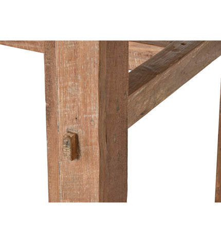 Home ESPRIT teakhout eettafel, 220x90x78 cm, modern dining table with natural wood finish, suitable for home dining spaces.