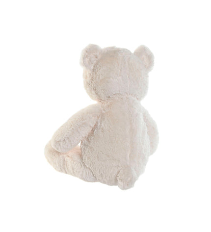 Set of three Home ESPRIT plush toys in white, brown, and gray polyester, soft stuffed animals measuring 34x34x40 cm.