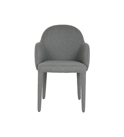 Gray Home ESPRIT kitchen chair with polyester seat and metal legs, measuring 59x63x86 cm, suitable for dining areas.