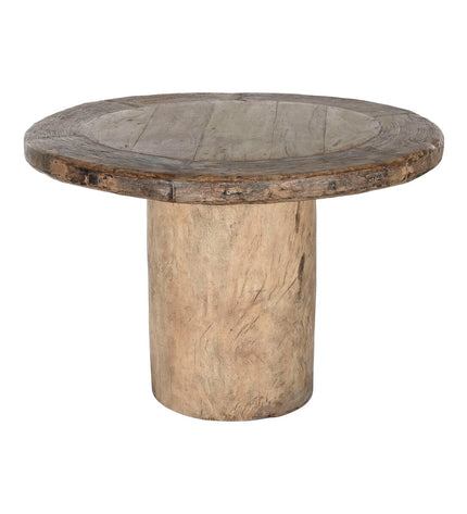 Home ESPRIT teakhouten eettafel 110x110 cm met stevige houten design, perfect voor huis en koken interieur.