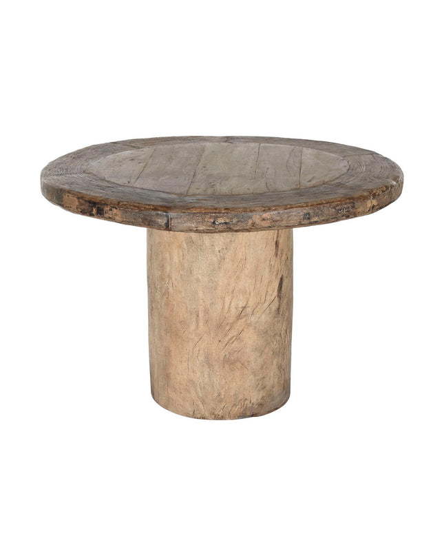 Home ESPRIT teakhouten eettafel 110x110 cm met stevige houten design, perfect voor huis en koken interieur.