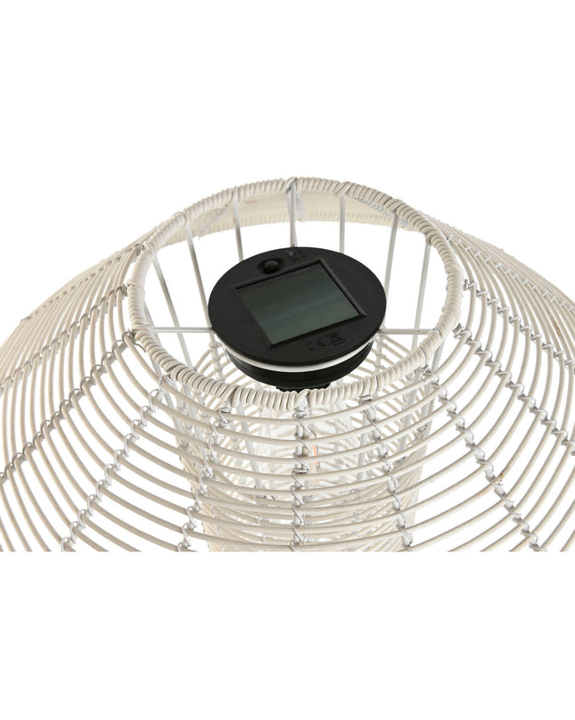Home ESPRIT Zonnelamp for outdoor garden decor, white solar-powered lamp with 35x35x76 cm size, suitable for outdoor decoration.