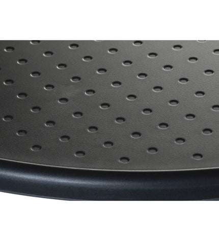 Home ESPRIT black metal and polypropylene dining table, 80x80x75 cm, modern furniture for home and kitchen.