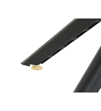 Home ESPRIT black metal and polypropylene dining table, 80x80x75 cm, with a sleek modern design and sturdy construction.