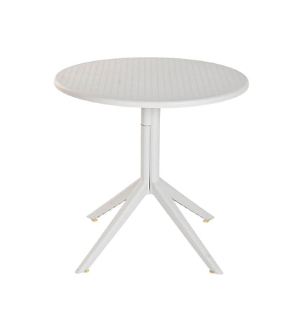 Gray Home ESPRIT dining table with metal legs and polypropyleen top, measuring 80x80x75 cm, suitable for home and kitchen use.