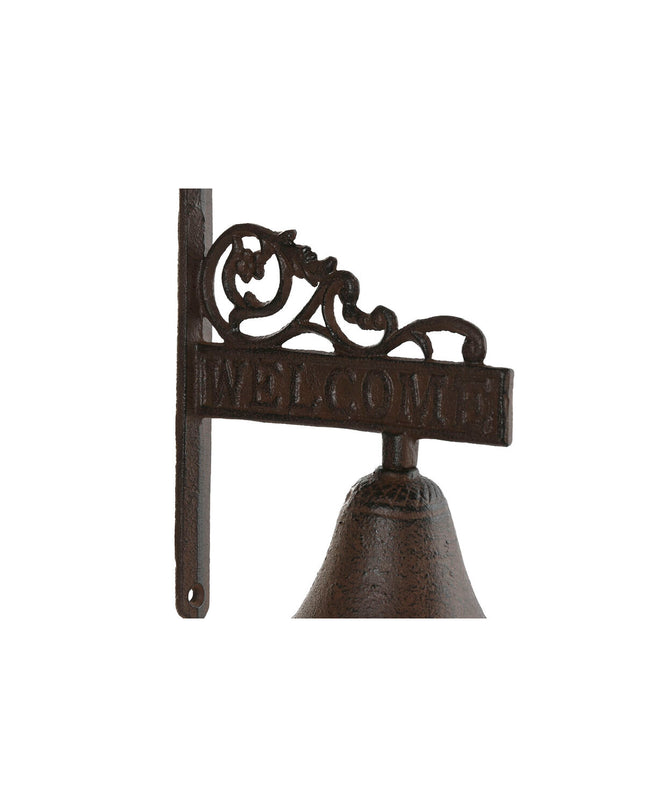 Home ESPRIT Bruin Zwart Touw Ijzer tuin decoratie, 14.5 x 7.5 x 18.5 cm, outdoor decorative iron and rope piece