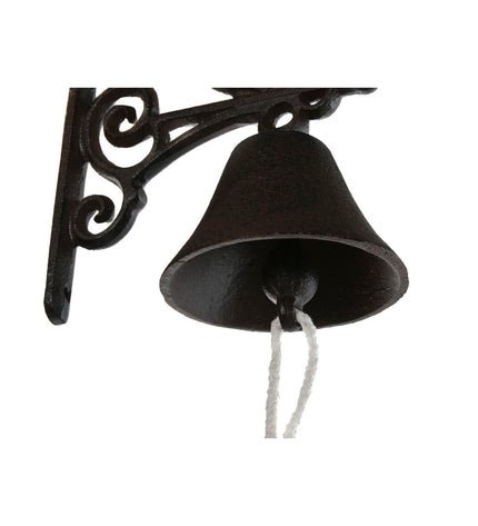 Home ESPRIT outdoor decor, Bruin Zwart iron garden ornament, 16x10x17 cm, suitable for outdoor garden decoration.