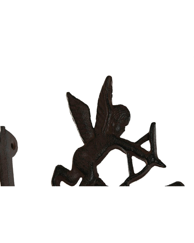 Home ESPRIT outdoor garden decor in brown and black iron, 16.5 x 10 x 21 cm, suitable for exterior decoration.