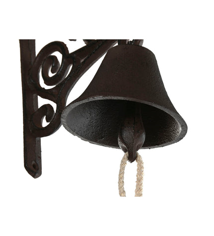 Home ESPRIT outdoor garden decoration in brown and black iron, 16.5 x 10 x 21 cm, suitable for outdoor decor.