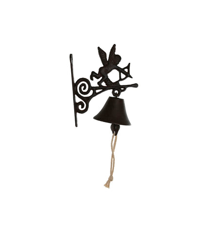 Home ESPRIT outdoor garden decor piece in black and brown iron, measuring 16.5x10x21 cm, suitable for outdoor decoration