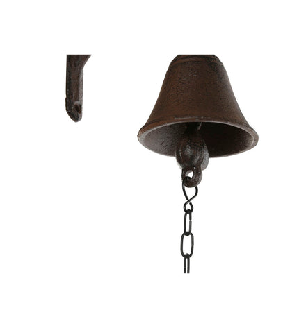 Home ESPRIT outdoor garden decor in black and brown, iron, 15.7x7.5x42 cm, ideal for stylish outdoor decoration.