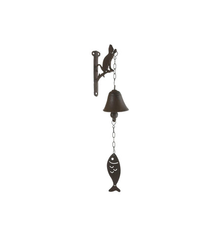 Home ESPRIT outdoor garden decoration in brown and black iron, 15.7 x 7.5 x 42 cm, suitable for outdoor decor.