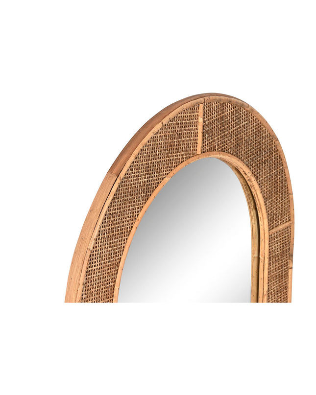 Home ESPRIT Wandspiegel in Scandinavisch stijl, natuurlijk houten frame, 60 x 2 x 94.5 cm, perfect voor huisdecoratie.