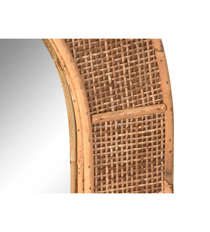Scandinavian-style Home ESPRIT Wandspiegel, natural wood frame, 60x94.5 cm, modern mirror for home decor and interior design.