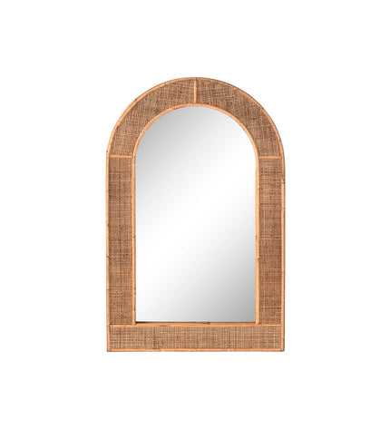 Home ESPRIT Wandspiegel in Scandinavisch stijl, 60x2x94.5 cm, with a natural wood frame for modern home decor.