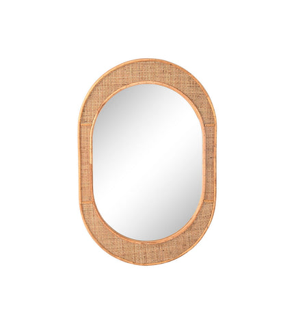 Home ESPRIT Wandspiegel in natuurlijk Scandi stijl, 51.5 x 2 x 77 cm, featuring a sleek, minimalist mirror design for home decor.