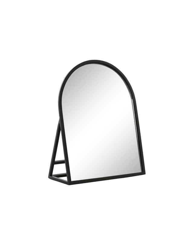 Home ESPRIT black crystal iron wall mirror with support, 20x8.5x25 cm, ideal for home decor and kitchen spaces.