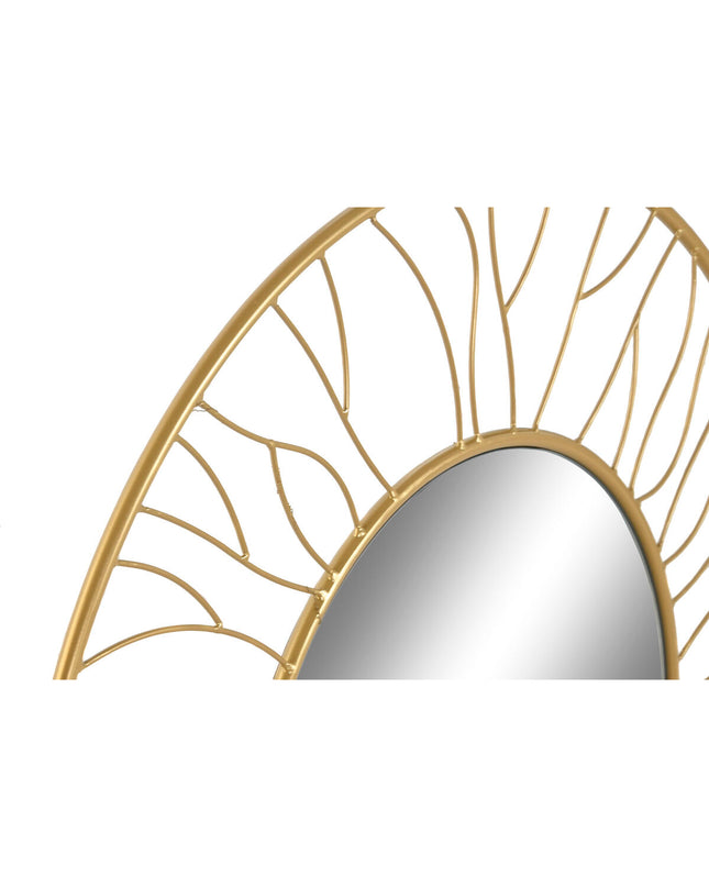 Home ESPRIT gold wall mirror, 70x2x70 cm, decorative home mirror for stylish interior decor.