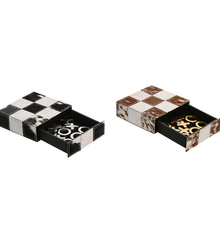 Two Drie-op-een-rij game sets by Home ESPRIT, colorful wooden tic-tac-toe games for kids and family fun.