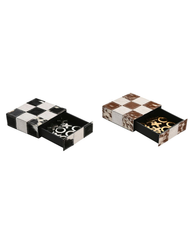 Two Drie-op-een-rij game sets by Home ESPRIT, colorful wooden tic-tac-toe games for kids and family fun.