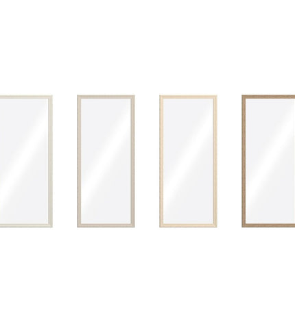 Home ESPRIT wall mirror set with four rectangular beige, brown, and gray framed mirrors, 67 x 2 x 156 cm, stylish home decor.