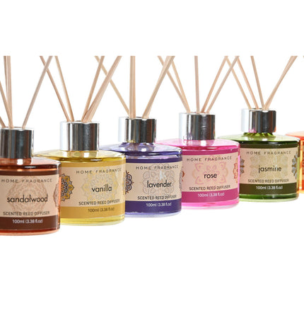 Home ESPRIT Mandala air freshener bottles, 100 ml, decorative household scent diffuser, six-pack for home and kitchen use