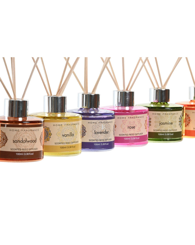 Home ESPRIT Mandala air freshener bottles, 100 ml, decorative household scent diffuser, six-pack for home and kitchen use