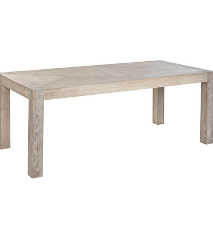 Home ESPRIT dining table in wood, 200x95x76 cm, with a sturdy rectangular design for kitchen or dining room use.