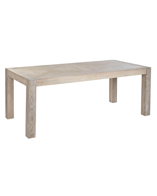 Home ESPRIT dining table in wood, 200x95x76 cm, with a sturdy rectangular design for kitchen or dining room use.